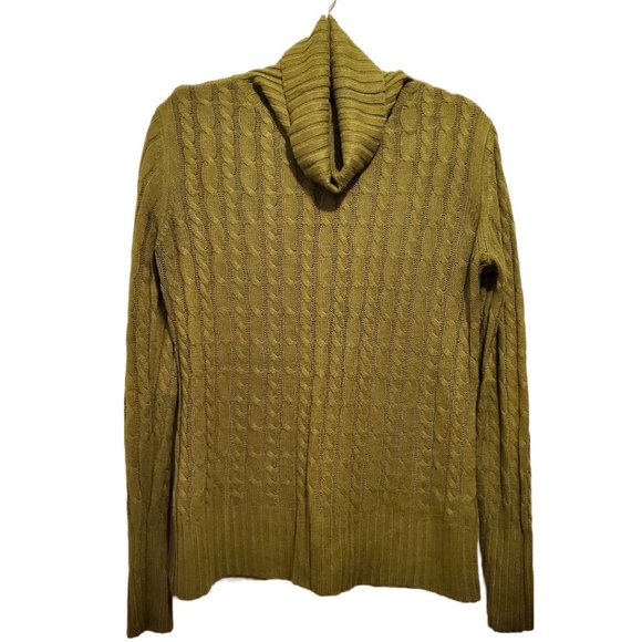 New York & Company | Sweaters | New York Co Green Cable Knit Turtle ...